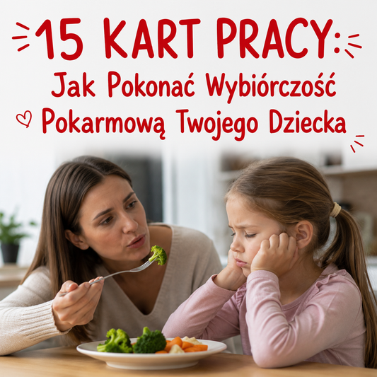 15 KART PRACY: Jak Pokonać Wybiórczość Pokarmową Twojego Dziecka